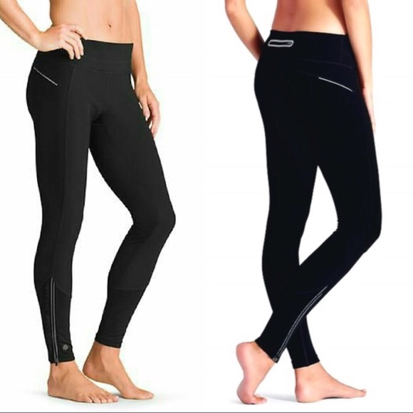 athleta fleece tights